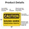 Signmission No Pedestrian Traffic OSHA Caution Sign, Aluminum, 18in W x 12in L, 2PK OS-2PACK-CL-A-1218-L-19981 - alternate 6